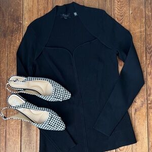 Ted Baker London Black Long Sleeve Knit Top